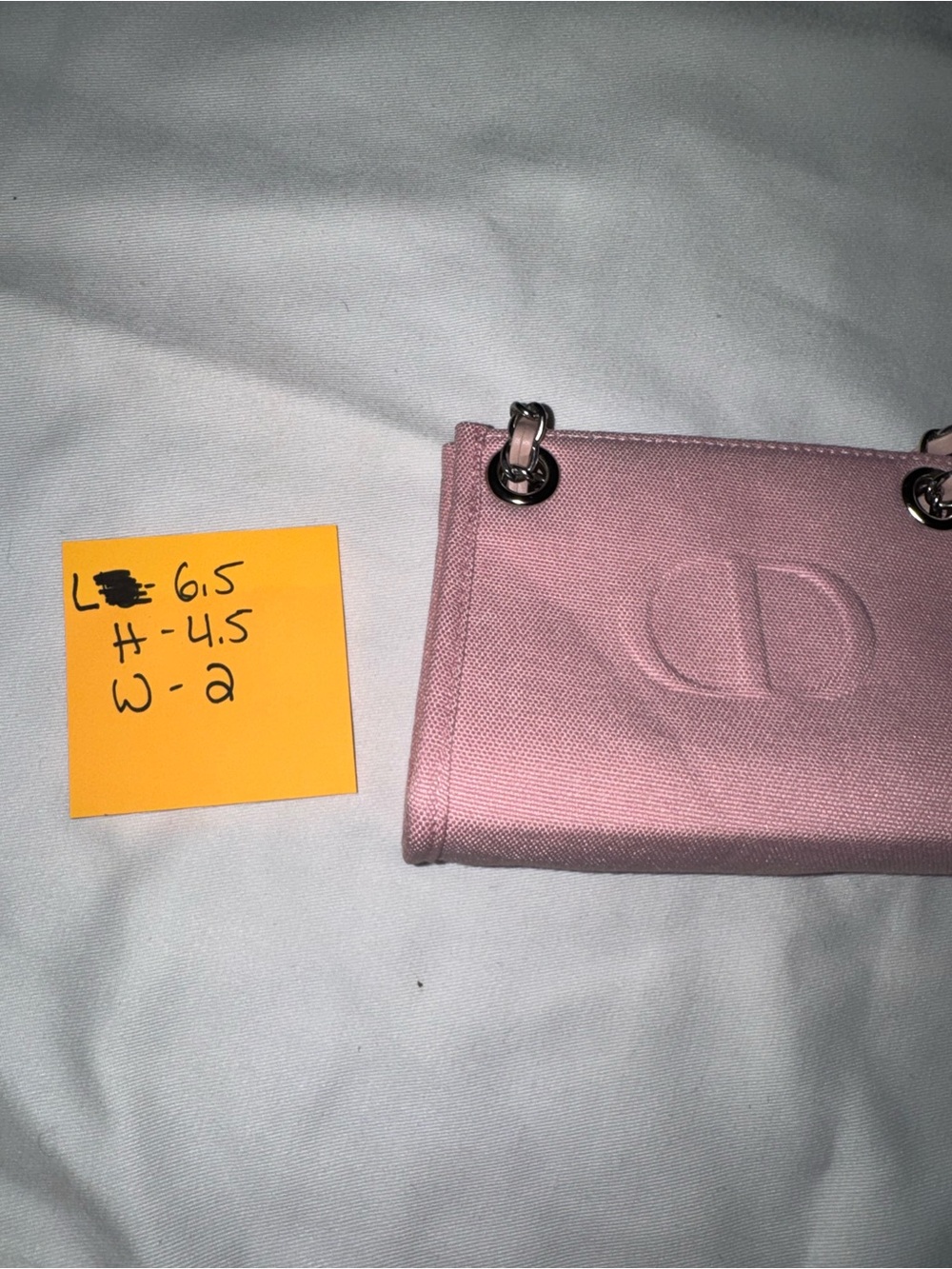 Dior Beauté Pink Mini Canvas Chain Bag Pouch Crossbody Cosmetic Bag - Picture 7 of 7
